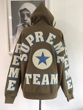 SUPREME Chenille Appliqué Letter Hoodie / Sweatshirt / Brown / Size 