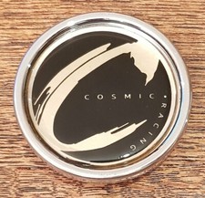 Cosmic Racing Alloy wheel centre cap x1 59mm Chrome finish  JL261 New/soiled