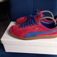 PUMA Bluebird  red Suede  80s Size 6.5 Uk