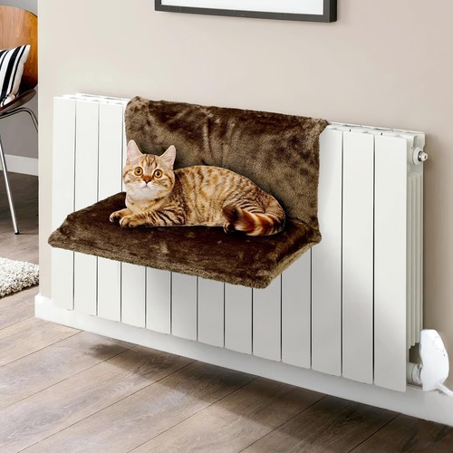 Fleece lined pet radiator bed - lined,