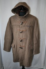Vtg Original Gloverall brown Duffle Coat England size large 44 mod revival