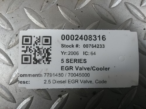Bmw series egr - egr, cooler
