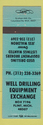 Matchbook cover well - matchbook,