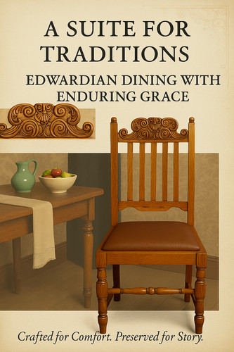 Edwardian chair dining suite - edwardian,