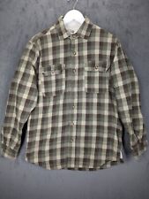 Lumberjack Shirt Jacket Size Small Sherpa Lined Plaid Long Sleeve Flannel 