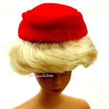 1998 SILKEN FLAMEBarbie Reproduction Red Velvet Pill Box  Hat New