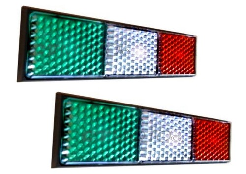 Italian flag reflector sticker - italian,