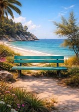 Coastal Bench Poster –