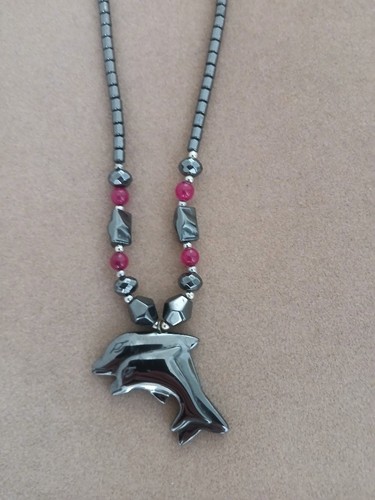 Vintage hermatite dolphin - vintage,