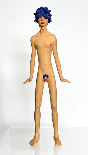 Peanut hand sculpted nude - hand,