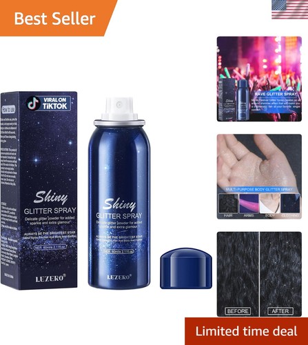 2oz shiny body glitter spray - 2oz,