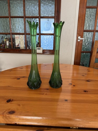 Vintage green tall ribbed - green,