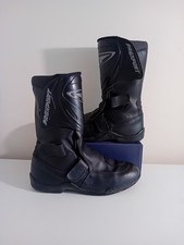 Motorcycle Boots Size UK 8 / EU 42 - Black Prexport Waterproof leather boots 