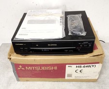 BOXED Mitsubishi HS-640 VCR Video Recorder with Remote and Instructions 
