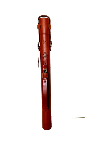 Fly fishing rod leather case - fly,