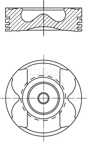 Engine piston coated - piston,