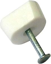White Knock In Shelf Support With Pin, Flattened. Pack of 24.