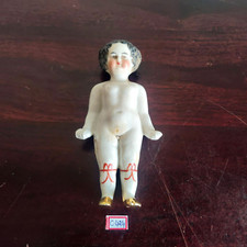 1890s Vintage Frozen Charlotte Dolls Kids Toys Japan Collectible Props C424
