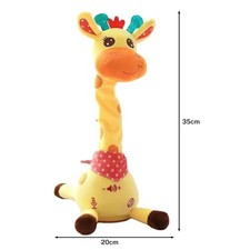 Xmas Kid Favorite Dancing Giraffe Plush Singing Animal Plush Doll for Holiday UK