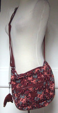 KIPLING BURGUNDY RED PINK