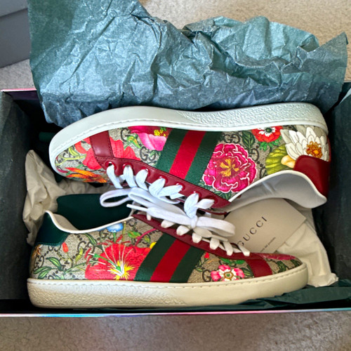 Gucci supreme floral stripe - gucci,