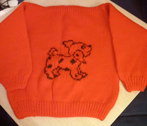 Handknitted children jumper - children's,