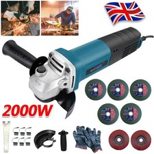 Angle Grinder 100mm 4 inch 2000W 11000rpm Electric Grinding Sander Corded Power