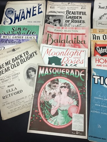 Vintage sheet music - x,