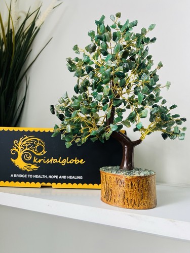 Large crystal tree green - large,