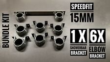 15mm JG SPEEDFIT BUNDLE, inc. 1 x Elbow SHOWER BAR and 6 x Elbow Brackets