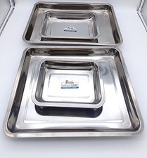 Stainless Steel Flat edges Roasting-Baking Tray/Oven Deep Dish/Cooking Sheet Pan