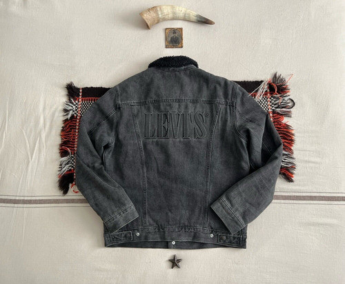 Levi sherpa jacket trucker - l,