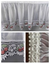 White Voile Window Curtain