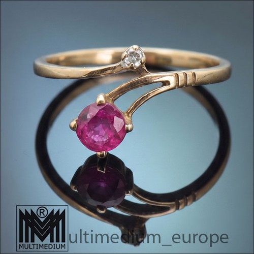 333 rose gold ruby ring