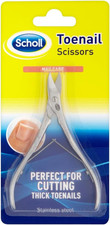 Scholl Nail Care Toe Nail Scissors - Heavy Duty Stainless Steel Nail Clippers 