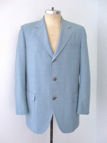 Vtg 70s sky blue - 70s, 3-button