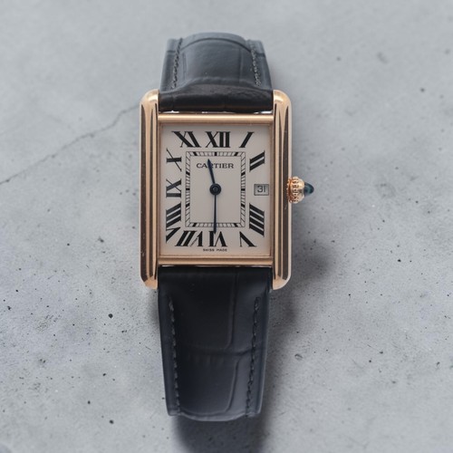 Cartier 18ct gold tank - gold, louis