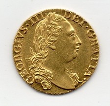 1785 Gold Guinea, George III, high grade example