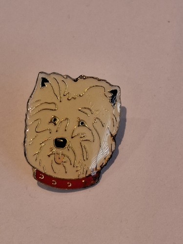 West highland terrier - terrier, enamel