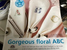 Zweigart  Gorgeous floral Alphabet A to Z design Cross stitch chart Only /3183