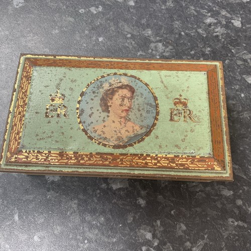 Vintage 1953 coronation tin - vintage,