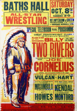 JOB LOT OF 10 VINTAGE BRITISH WRESTLING LAMINATED POSTERS / FLYERS BIG DADDY 3