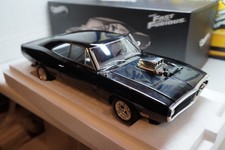 HOTWHEELS ELITE - FAST & FURIOUS - DOM'S DODGE  CHARGER  - 1/18 SCALE MODEL CAR