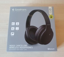 Goodmans Noise Cancelling Bluetooth Wireless Over-Ear Headphones, MINT COND.