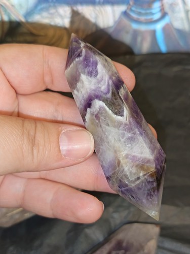 Large chevron amethyst - large,