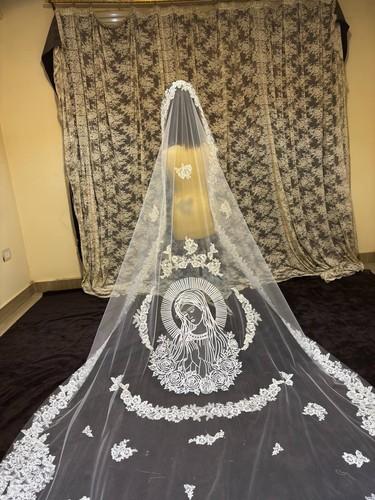 Bridal marry veil embroidery - bridal,