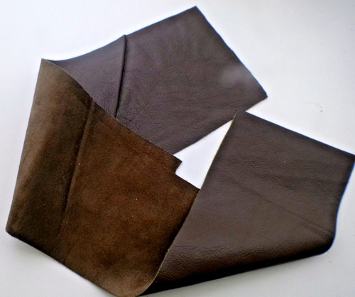 Large brown 100 - %, leather