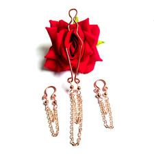 Set Intimate Jewelry, Nipple Rings & Clit Clamp No Piercing Vaginal Clit Clamp