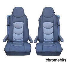 2 PCS GREY COMFORT PADDED SEAT