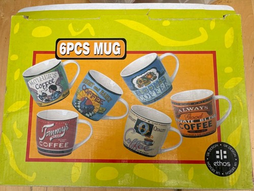 Ethos retro art deco mugs - ethos,